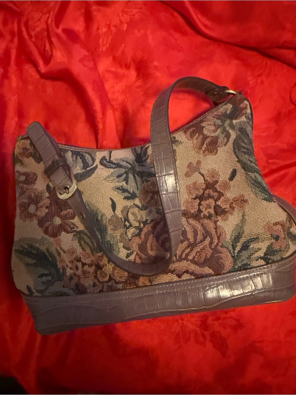 Floral Tapestry Shoulder Bag America
